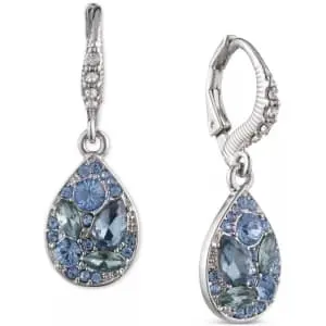 Givenchy Mixed Color Crystal Tear-Shape Drop Earrings