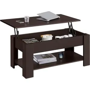 Yaheetech Lift Top Coffee Table w/ Hidden Storage