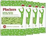 4 x 75 Count Plackers Back Teeth Micro Mint Dental Flossers