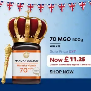 Manuka Doctor英国官网精选蜂蜜2折起+额外7.5折