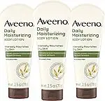 3 x 2.5 fl. oz Aveeno Daily Moisturizing Oat Lotion for Dry Skin