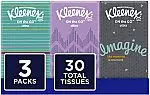 Kleenex On-the-Go Facial Tissues, 3 Packs (30 Total Tissues)