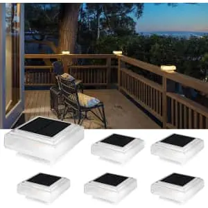 Solar LED Post Light 6-Pack