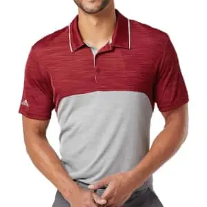 adidas Men's Colorblocked Melange Polo