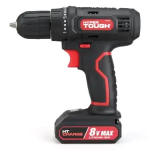 Hyper Tough 8V Max Cordless Drill w/ LED Worklight