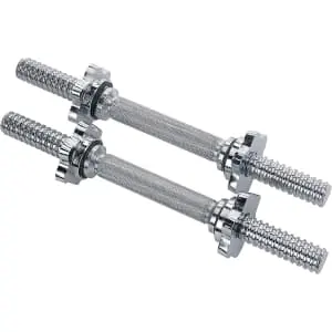 Sunny Health & Fitness 14" Threaded Chrome Dumbbell Bar