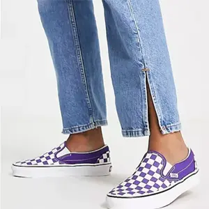 Vans范斯 slip-on一脚蹬女款棋盘格帆布鞋