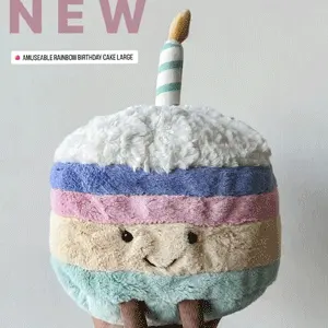 小降！Jellycat Amuseable 大号彩虹生日蛋糕 26cm