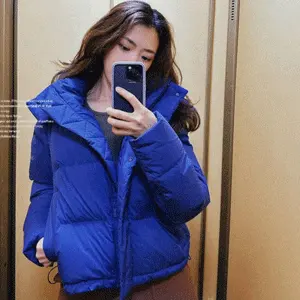 Lululemon Wunder Puff 4格电光蓝羽绒服