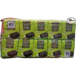 Kirkland Signature Organic Roasted Seaweed Snack 10-Pack