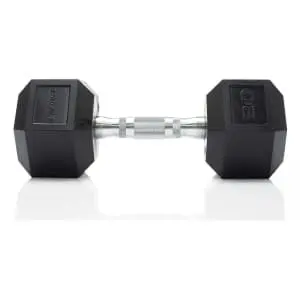 Tru Grit Fitness 20-lb. Rubber Hex Dumbbell Pair