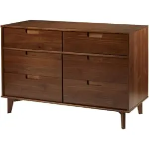 Walker Edison 6-Drawer Mid Century Modern Dresser