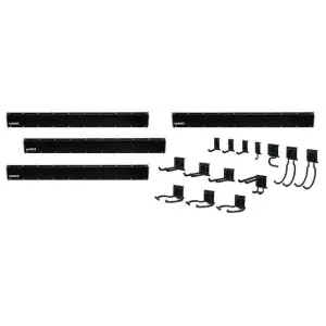 Hart 18-Piece Garage Storage Rail Starter Kit