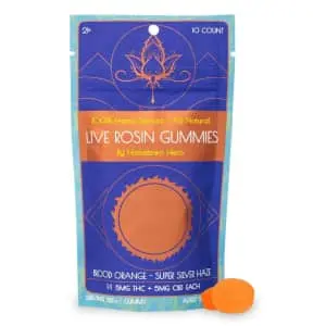 Hometown Hero Delta-9 5mg Live Rosin Blood Orange Gummies + CBD
