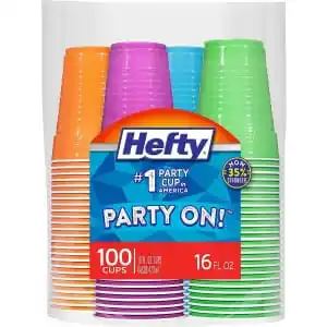 Hefty Party On 16-oz. Plastic Cups 100-Pack