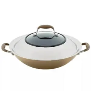Anolon Advanced Home Hard-Anodized 14" Nonstick Wok w/ Side Handles