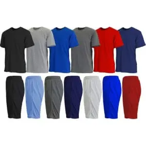 Men's 6-Piece T-Shirts & Shorts Set