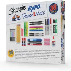 Sharpie, Expo, Elmer's, & Paper Mate 38-Piece School Supply Set