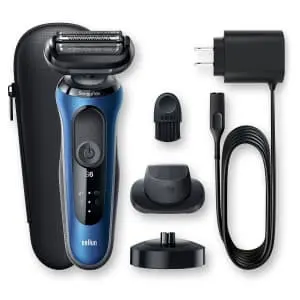 Braun Series 6 Electric Razor w/ Charging Stand & Precision Trimmer