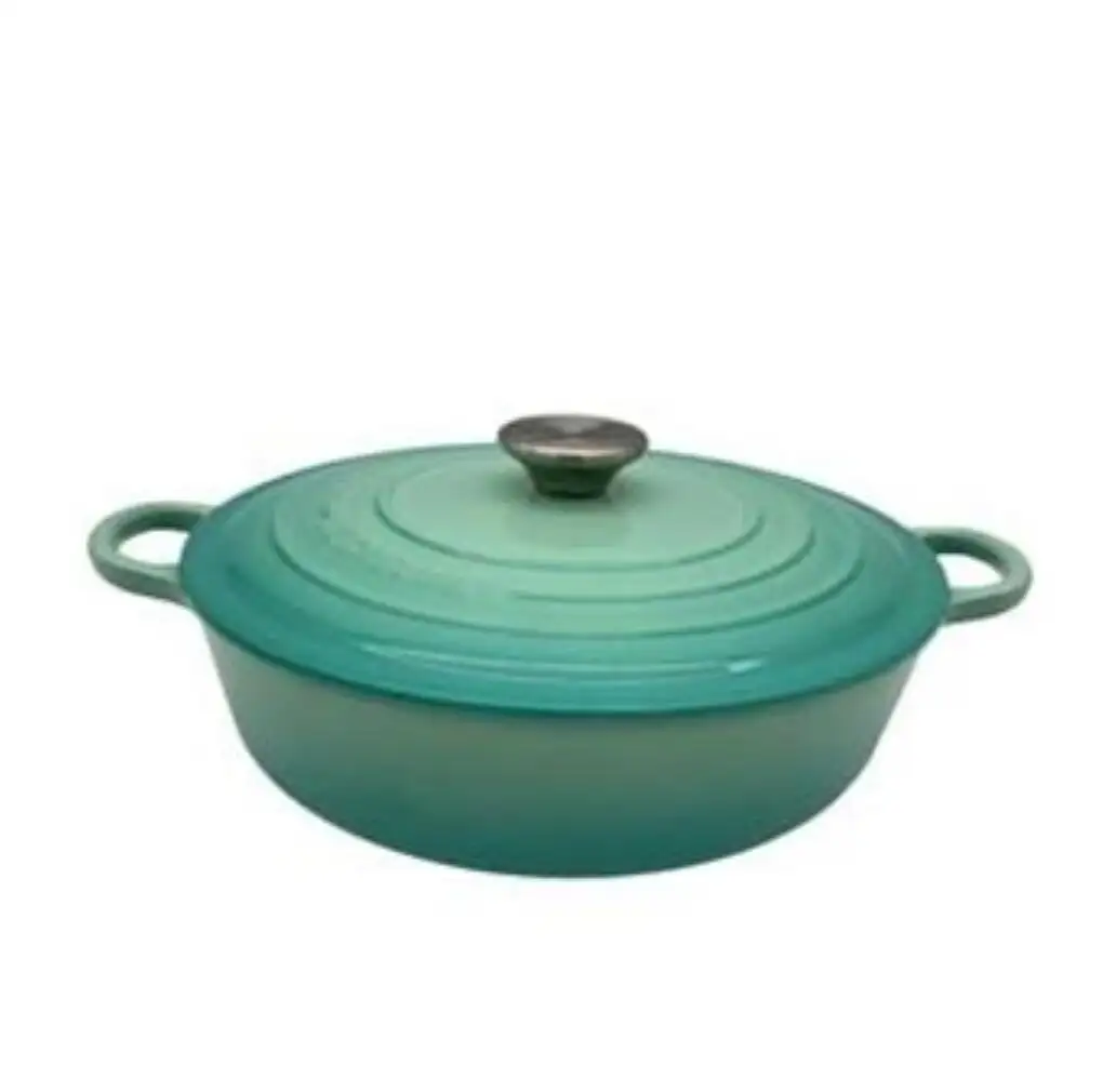 Le Creuset 酷彩 珐琅铸铁类 浅底锅 3.5夸脱