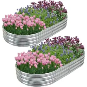 Galvanized Raised Garden Beds 2-Pack