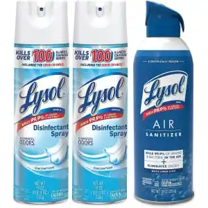 Lysol Disinfectant Spray + Air Sanitizer Bundle