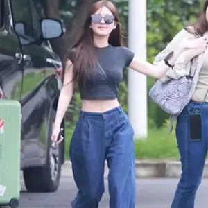 赵露思同款！SKIMS Raglan Crop 露脐棉质T恤 多色