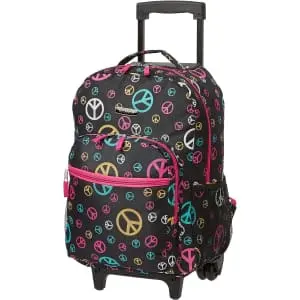 Rockland Double Handle 17" Rolling Backpack
