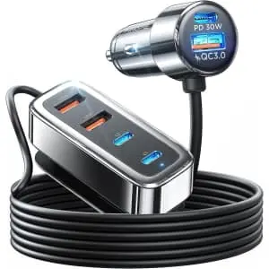 Ainope 6-Port USB-C Car Charger