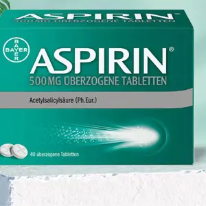 Aspirin 阿司匹林40片装500mg乙酰水杨酸发烧止痛片