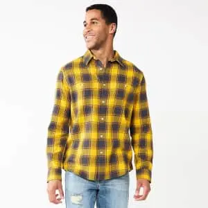 Sonoma Goods For Life Men's Flannel Button-Down Shirt