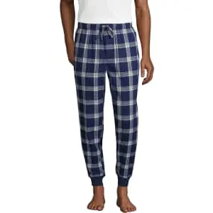 Lands' End Men's Flannel Jogger Pajama Pants (XL & Tall sizes only)