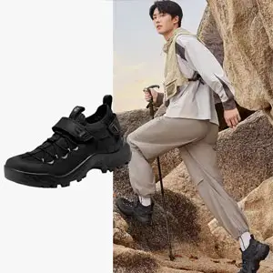 ECCO 爱步 越野系列 男士耐磨牛皮户外徒步鞋 822334 三色多码