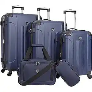 Travelers Club Chicago 5-Piece Hardside Expandable Spinner Luggage