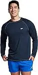 Speedo Men's Uv Swim Shirt Long Sleeve Loose Fit Easy Tee