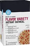 10-Count 1.23-Oz Happy Belly Instant Oatmeal (Fruit & Cream Variety Pack)