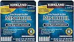 KIRKLAND SIGNATURE Minoxidil for Men 5% Minoxidil Hair Regrowth Treatment 12 Months