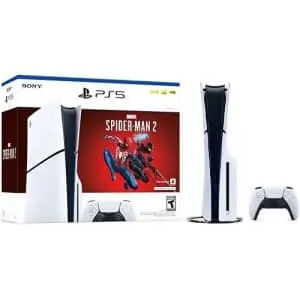 Sony PlayStation 5 Slim 1TB Console Spider-Man 2 Bundle + Extra PS5 Controller