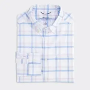 Vineyard Vines Men's On-The-Go brrrº Plaid Shirt