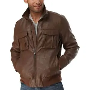 Apt. 9 Faux Leather Bomber Jacket