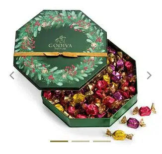 Godiva Holiday Wreath Tin Assorted巧克力礼盒