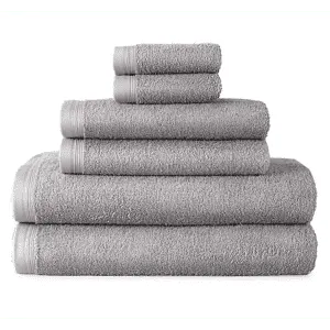 JCPenney Home Expressions Solid and Stripe Bath Towel Collection