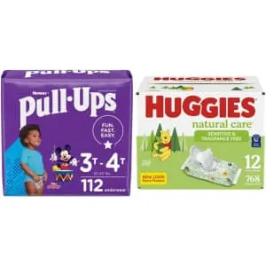 Huggies and Pull-Ups Diapers & Wipes Bundles at Amazon