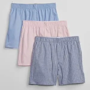 Gap Factory Men's 4" Boxers 3-Pack