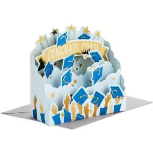Hallmark Paper Wonder Displayable Pop-Up Graduation Card