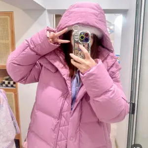 补货！Lululemon Wunder Puff 5格羽绒服 粉紫色