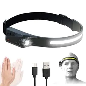 1,200-Lumens Rechargeable Headlamp 4-Pack