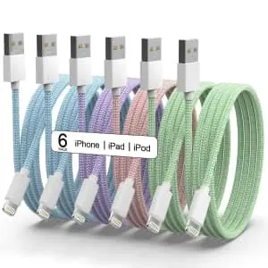 iPhone Charger Lightning Cables 6-Pack