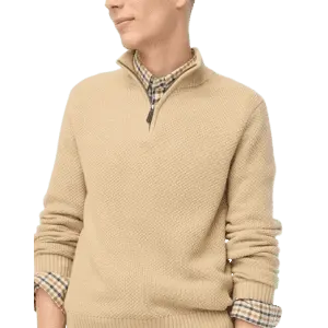 J.Crew Factory Men's Piqué Half-Zip Pullover