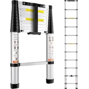 Vevor 10.5-Foot Telescoping Shelf Ladder